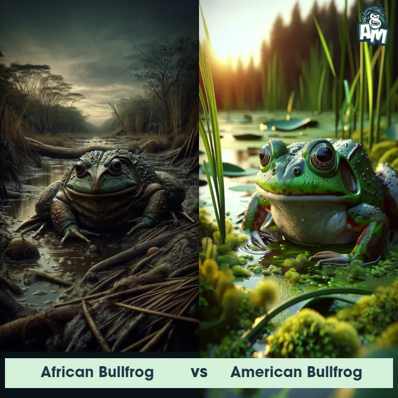 African Bullfrog vs American Bullfrog - Animal Matchup