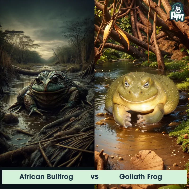 African Bullfrog vs Goliath Frog - Animal Matchup