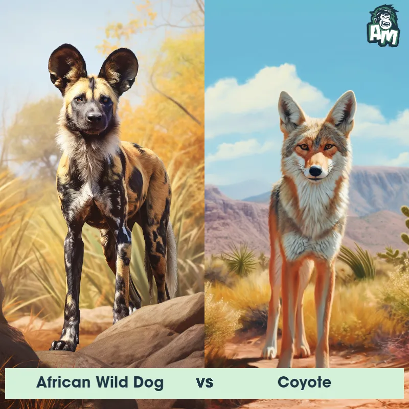 African Wild Dog vs Coyote - Animal Matchup