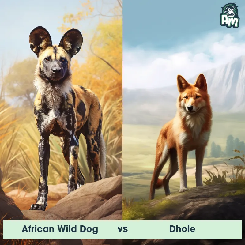 African Wild Dog vs Dhole - Animal Matchup
