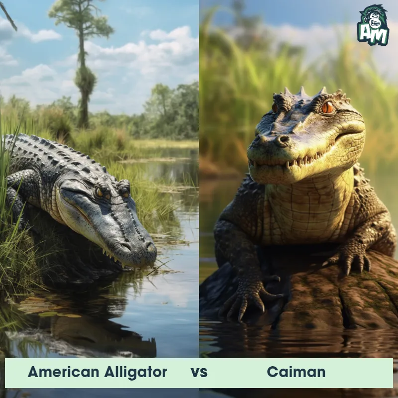 American Alligator vs Caiman - Animal Matchup