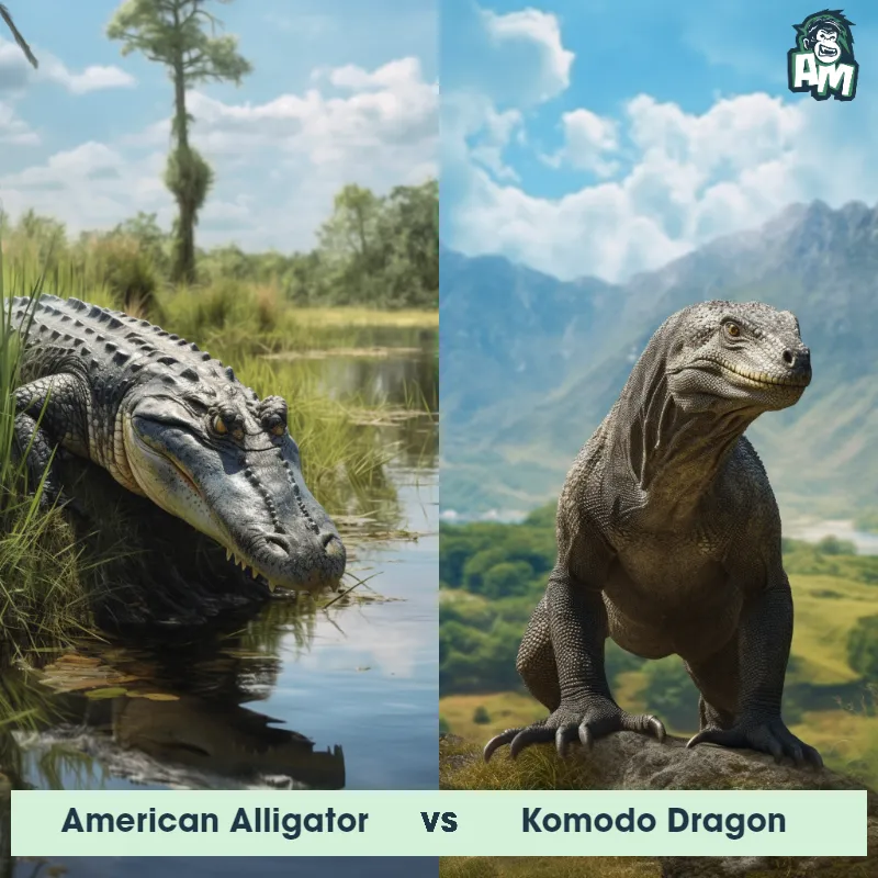 American Alligator vs Komodo Dragon - Animal Matchup