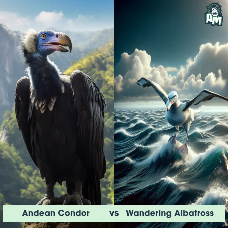 Andean Condor vs Wandering Albatross - Animal Matchup
