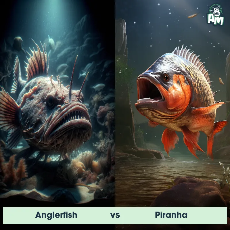 Anglerfish vs Piranha - Animal Matchup