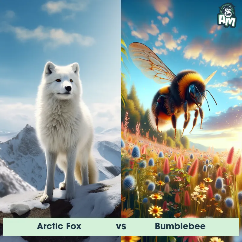 Arctic Fox vs Bumblebee - Animal Matchup