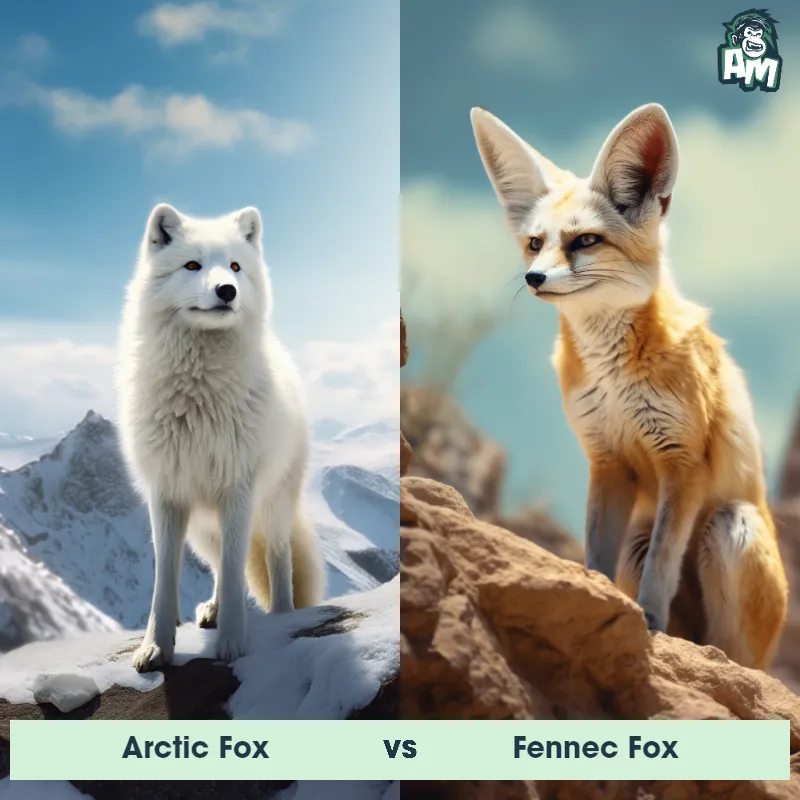 Arctic Fox vs Fennec Fox - Animal Matchup
