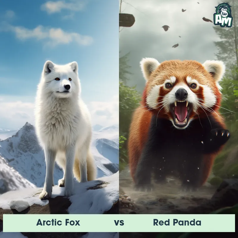 Arctic Fox vs Red Panda - Animal Matchup