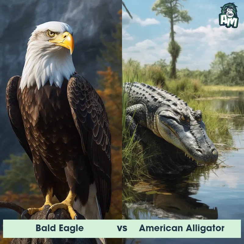 Bald Eagle vs American Alligator - Animal Matchup