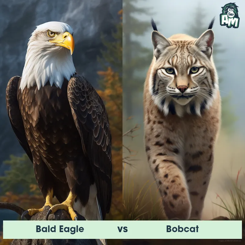 Bald Eagle vs Bobcat - Animal Matchup