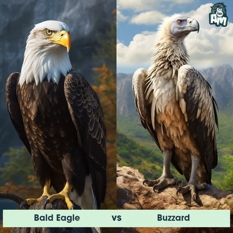 Bald Eagle vs Buzzard - Animal Matchup