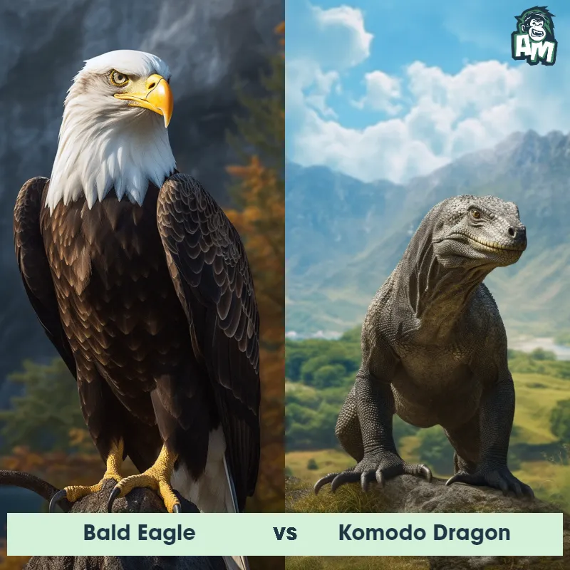 Bald Eagle vs Komodo Dragon - Animal Matchup