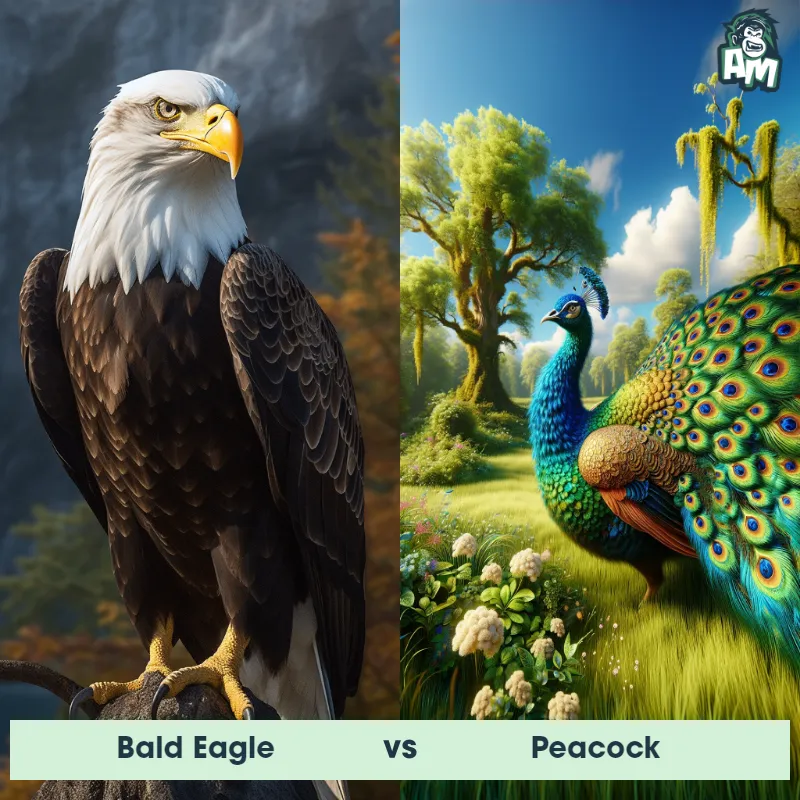 Bald Eagle vs Peacock - Animal Matchup