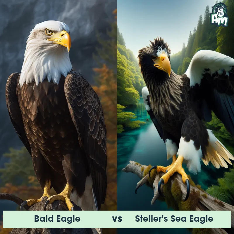 Bald Eagle vs Steller's Sea Eagle - Animal Matchup