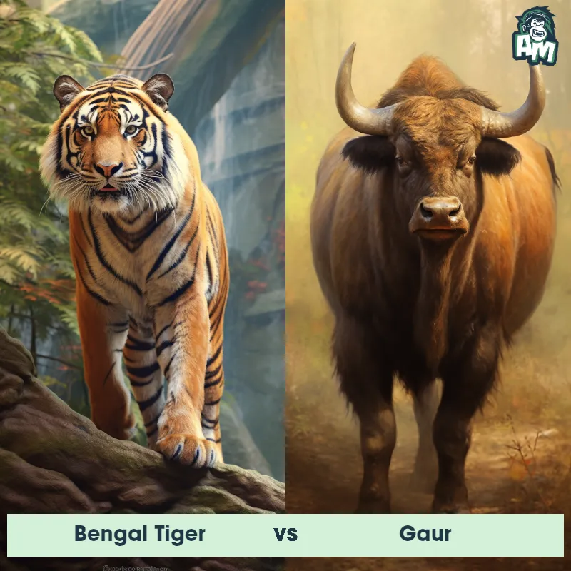 Bengal Tiger vs Gaur - Animal Matchup