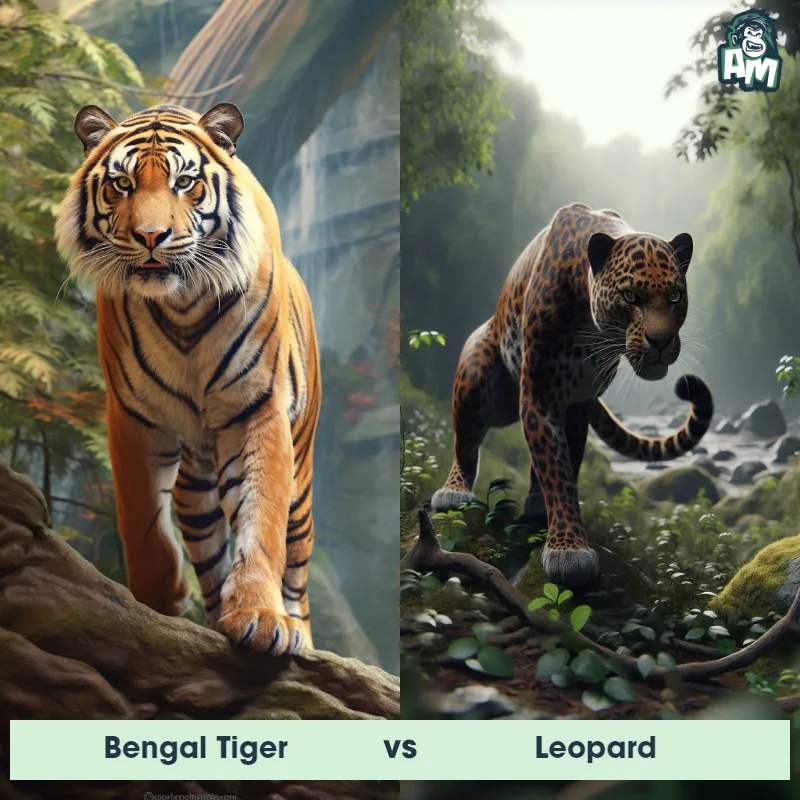 Bengal Tiger vs Leopard - Animal Matchup