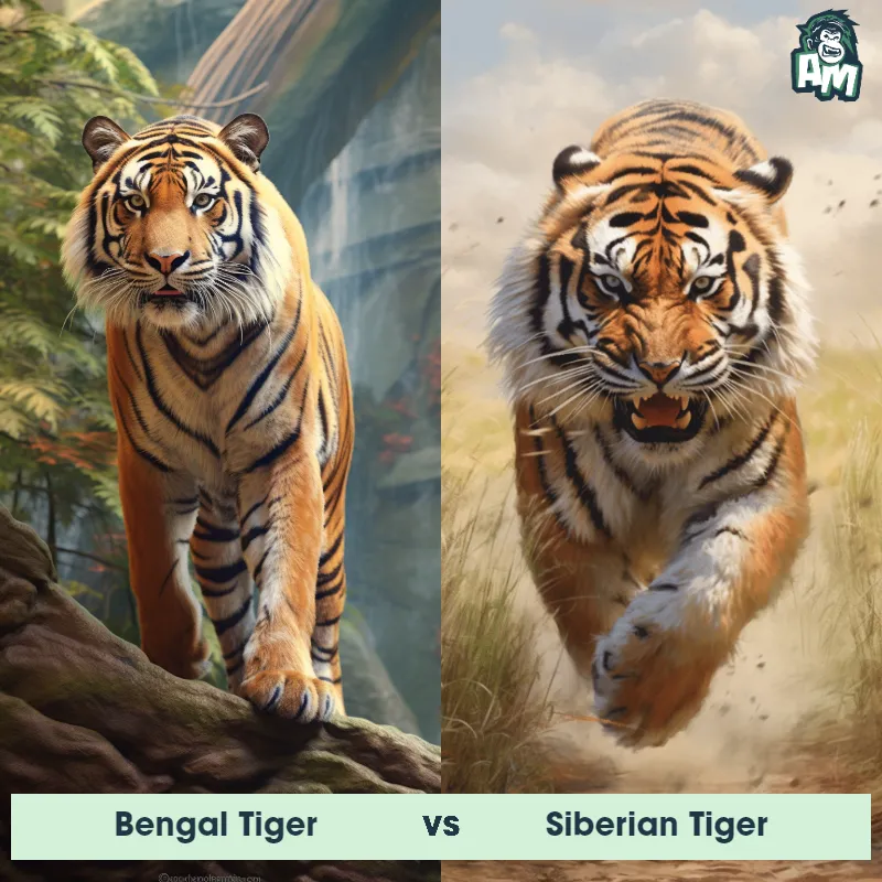 Bengal Tiger vs Siberian Tiger: See Who Wins