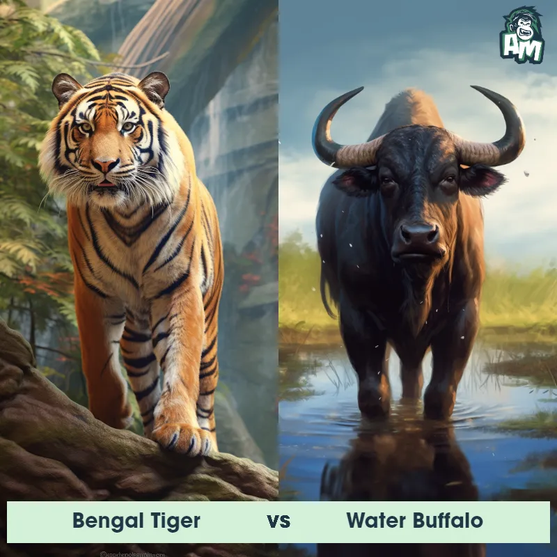 Bengal Tiger vs Water Buffalo - Animal Matchup