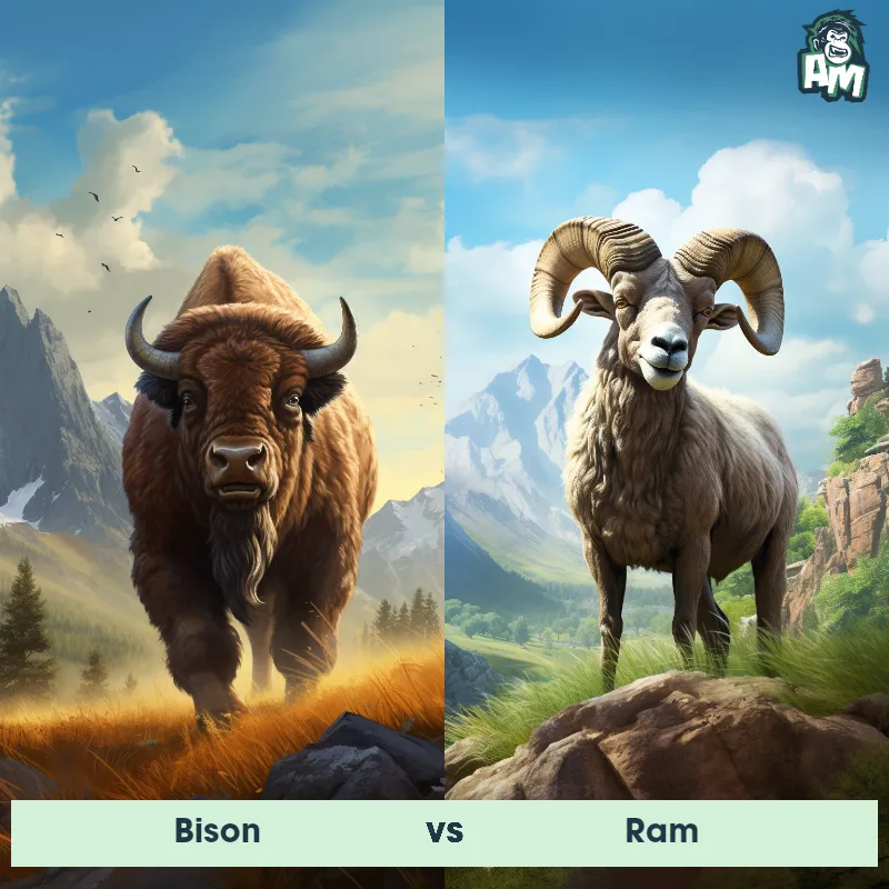 Bison vs Ram - Animal Matchup