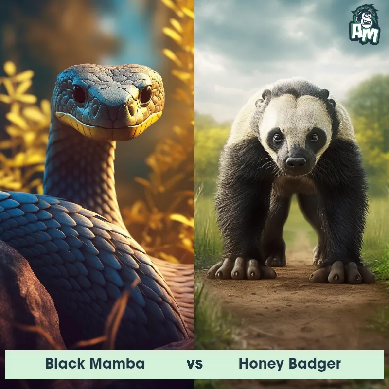 Black Mamba vs Honey Badger - Animal Matchup