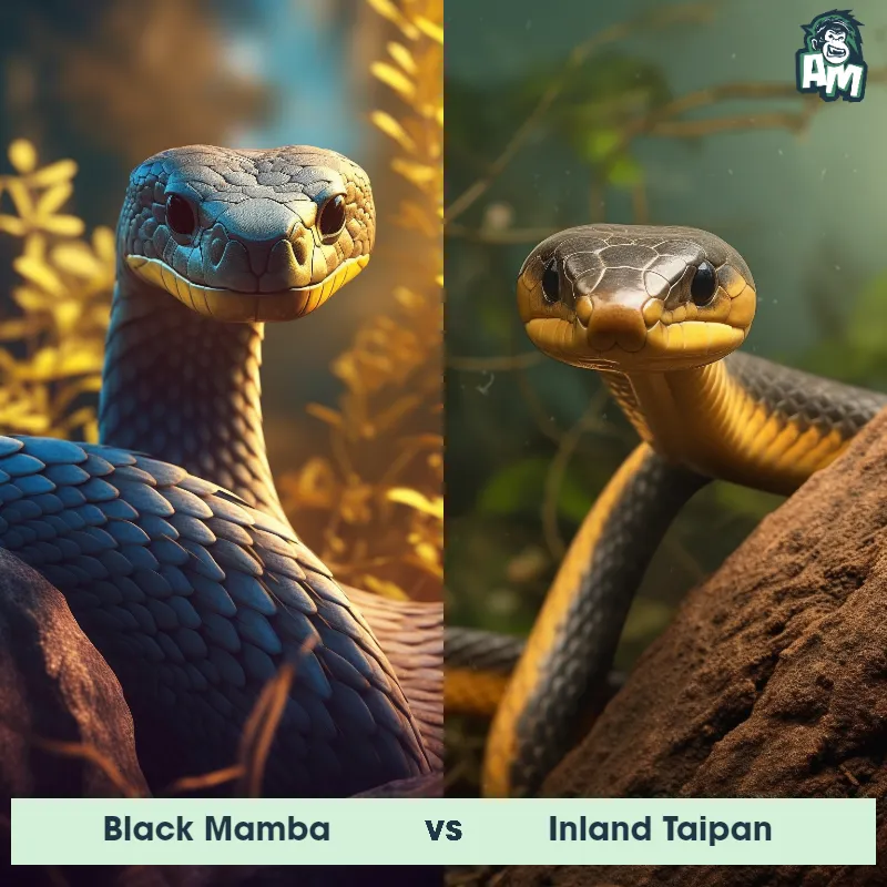 Black Mamba vs Inland Taipan - Animal Matchup