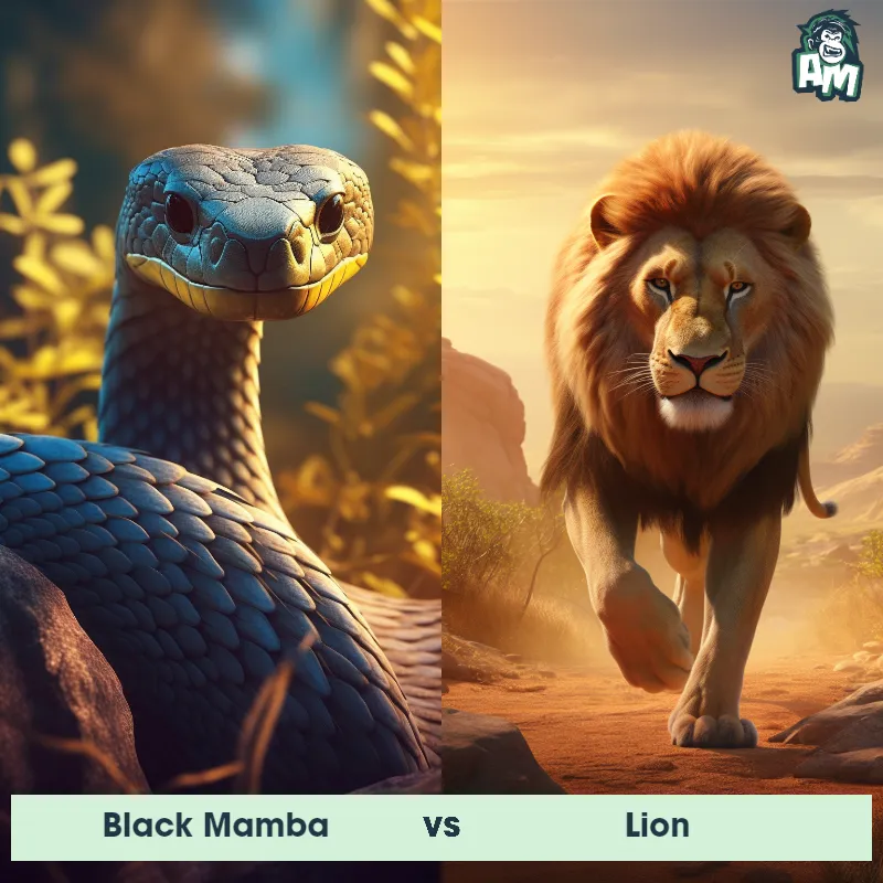 Black Mamba vs Lion - Animal Matchup