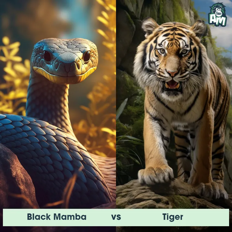 Black Mamba vs Tiger - Animal Matchup