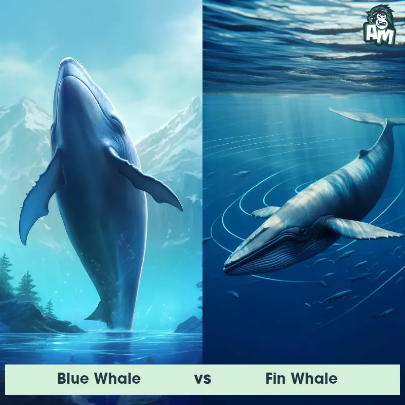 Blue Whale vs Fin Whale - Animal Matchup