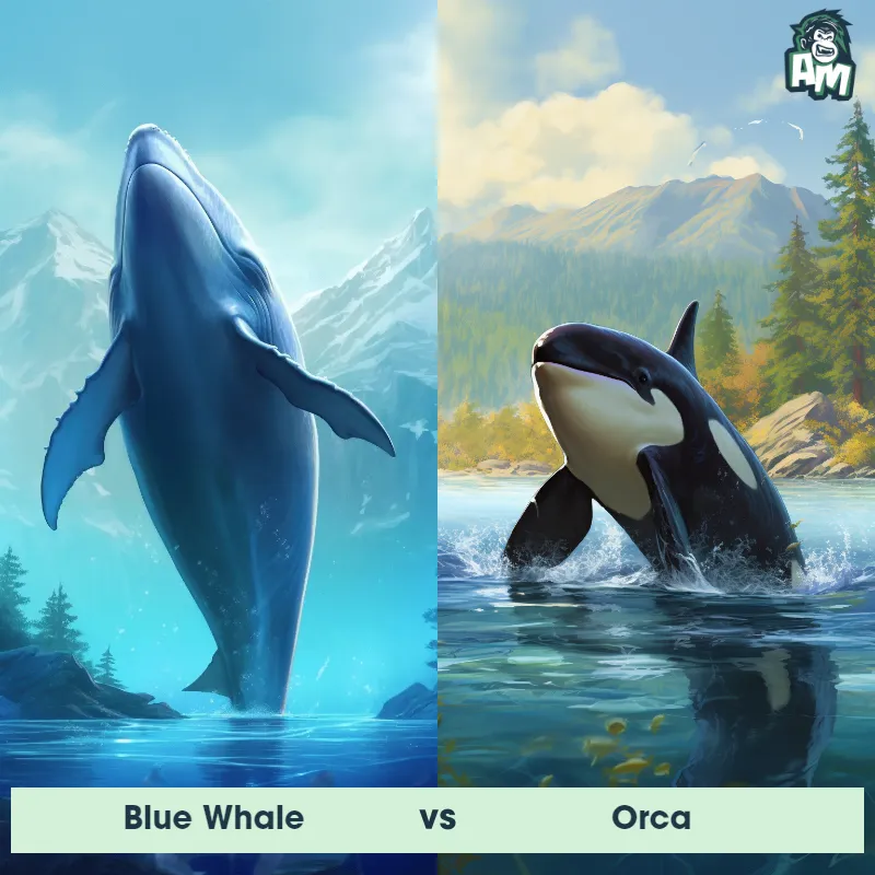Blue Whale vs Orca - Animal Matchup