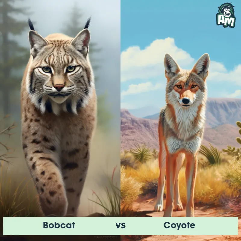 Bobcat vs Coyote - Animal Matchup