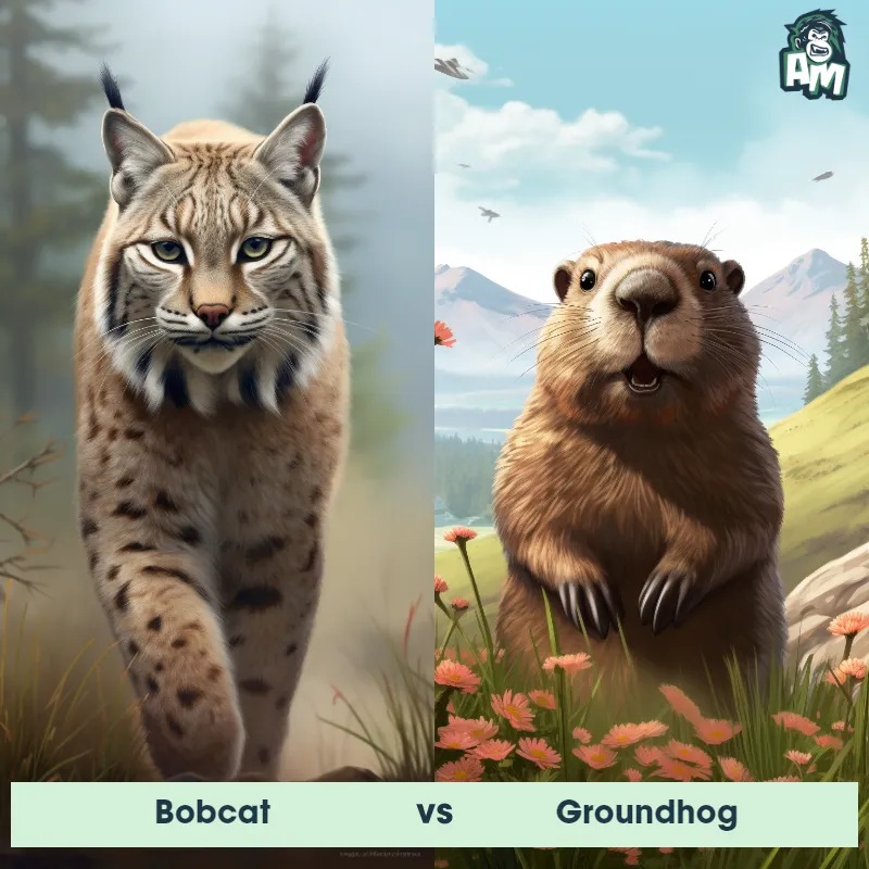 Bobcat vs Groundhog - Animal Matchup