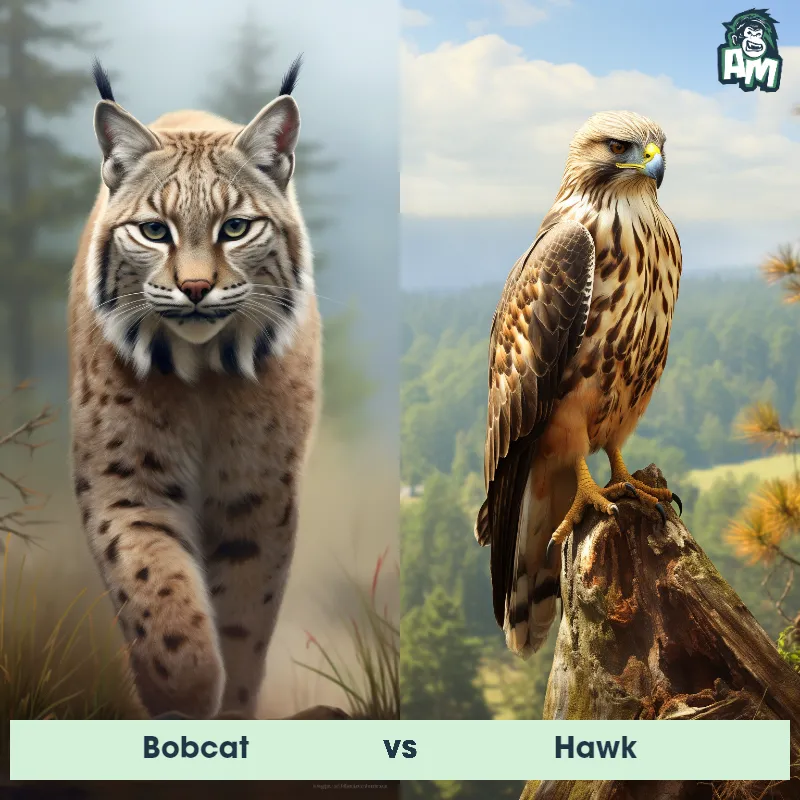 Bobcat vs Hawk - Animal Matchup