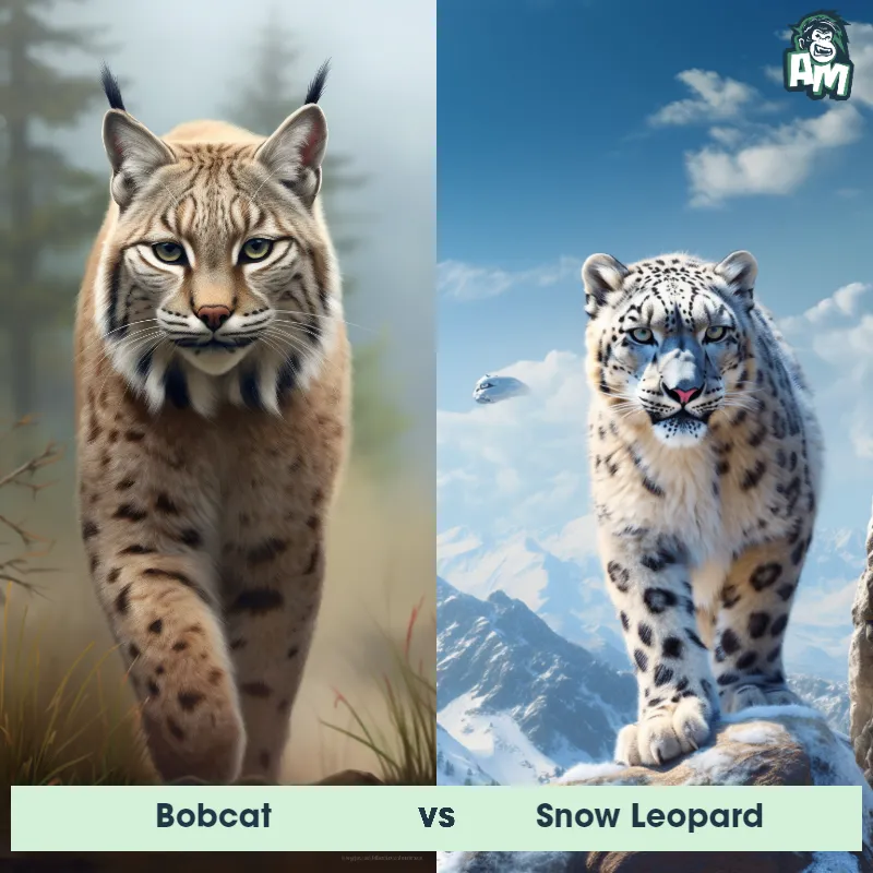 Bobcat vs Snow Leopard - Animal Matchup