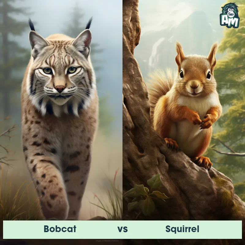 Bobcat vs Squirrel - Animal Matchup