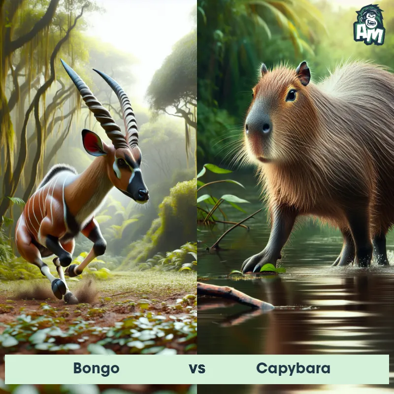 Bongo vs Capybara - Animal Matchup