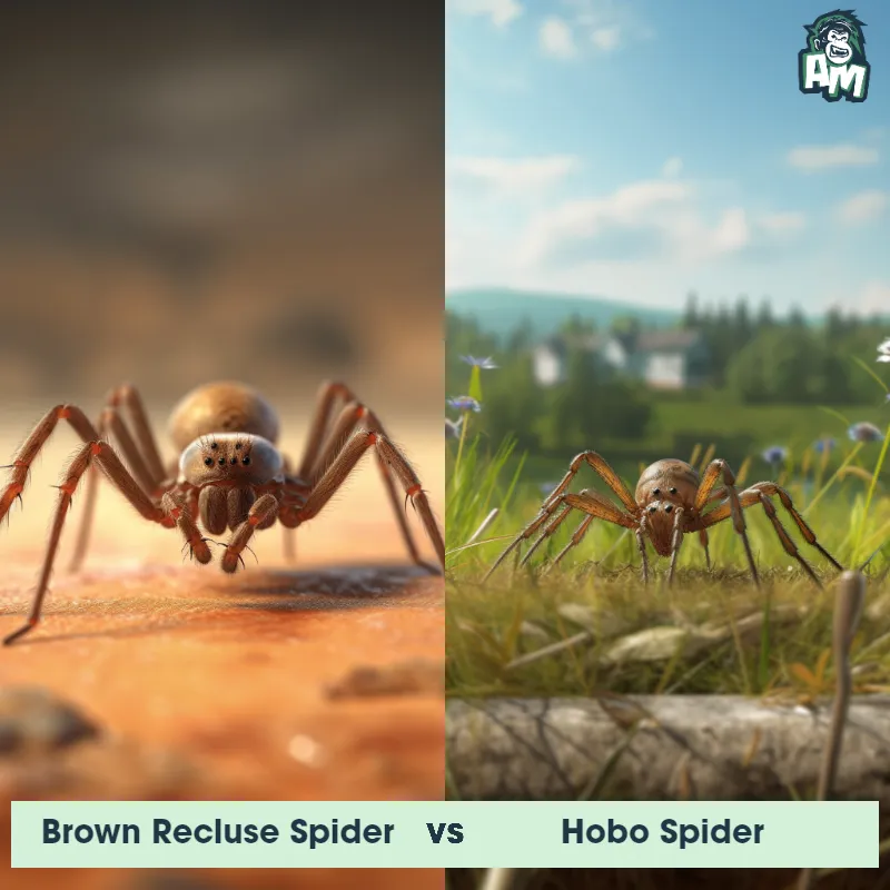 Brown Recluse Spider vs Hobo Spider - Animal Matchup