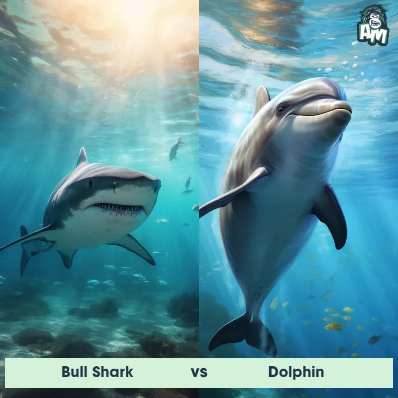 Bull Shark vs Dolphin - Animal Matchup