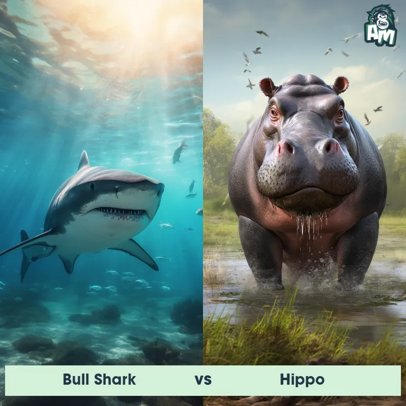 Bull Shark vs Hippo - Animal Matchup