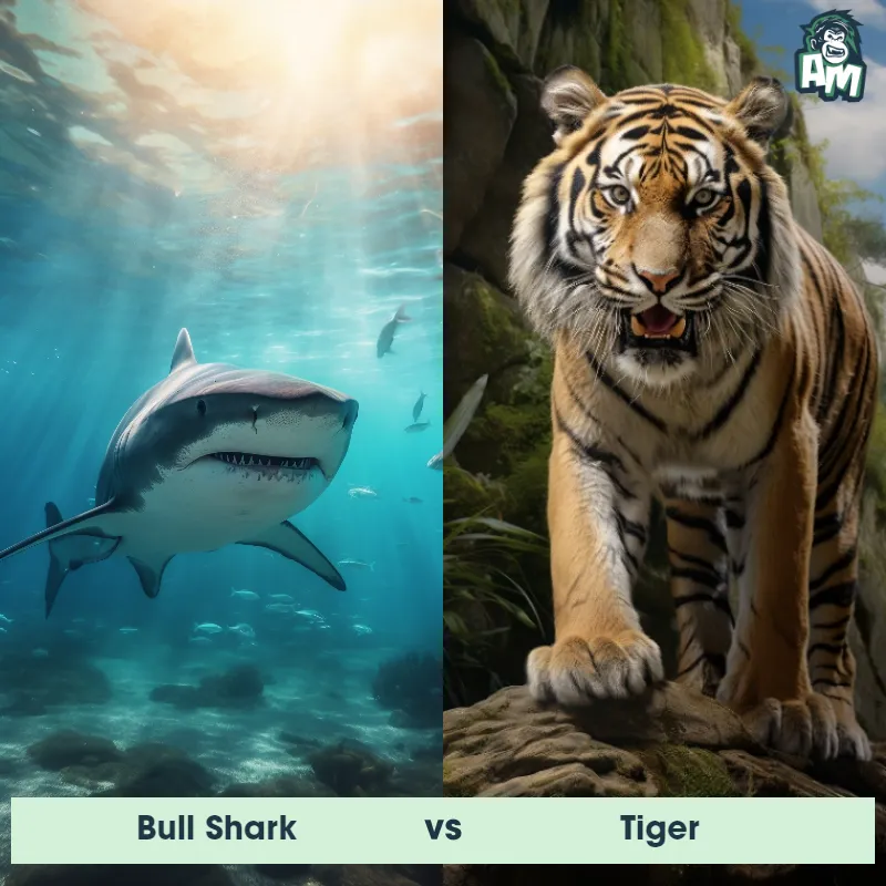 Bull Shark vs Tiger - Animal Matchup