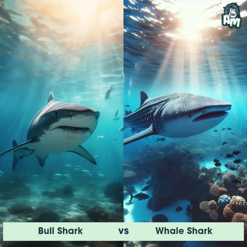 Bull Shark vs Whale Shark - Animal Matchup