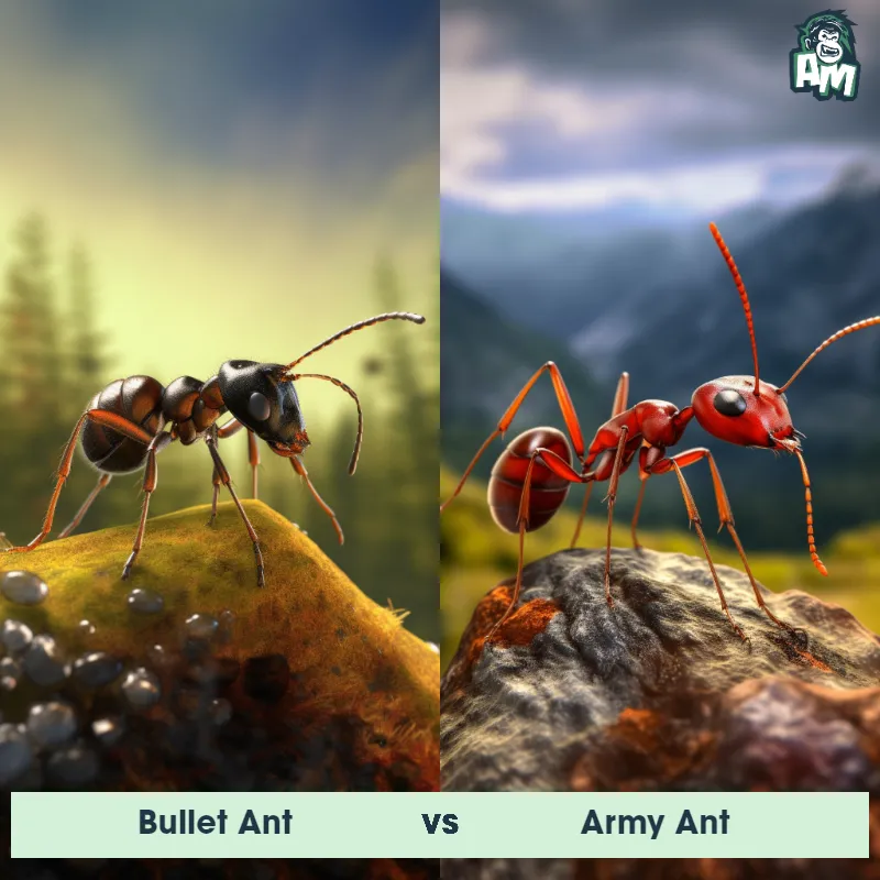 Bullet Ant vs Army Ant - Animal Matchup