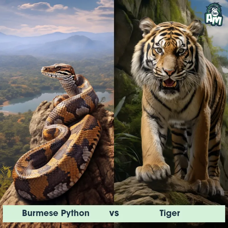Burmese Python vs Tiger - Animal Matchup