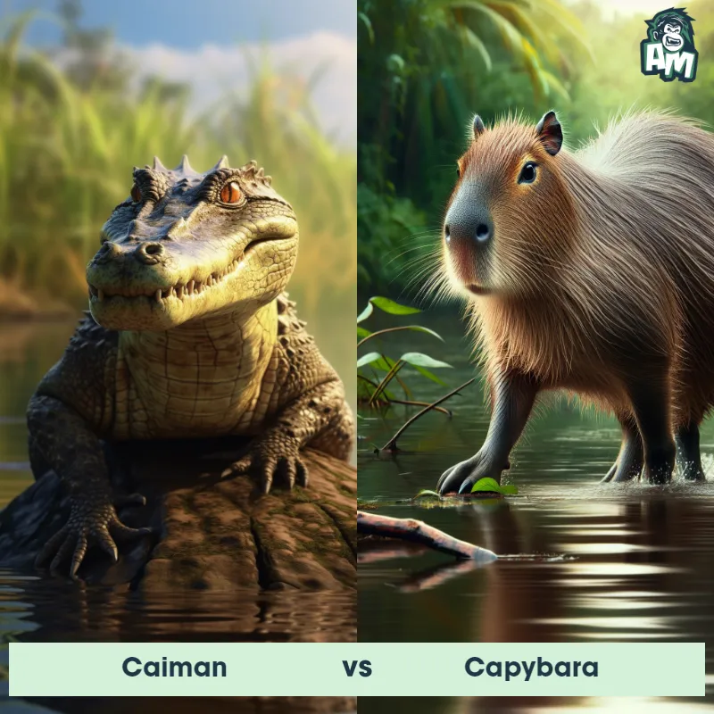 Caiman vs Capybara - Animal Matchup