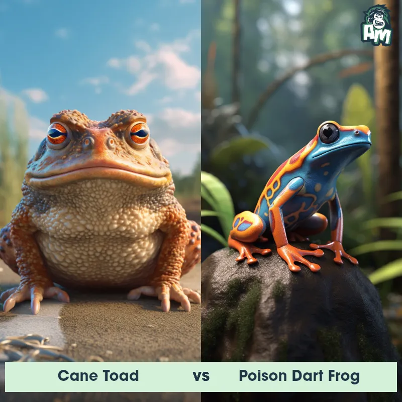 Cane Toad vs Poison Dart Frog - Animal Matchup