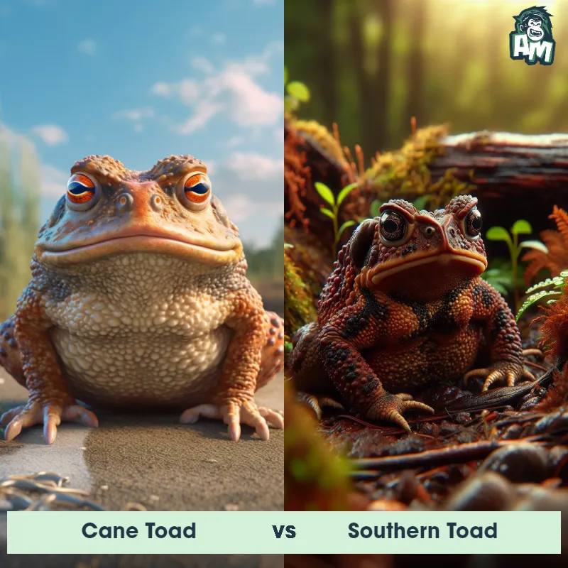 Cane Toad vs Southern Toad - Animal Matchup