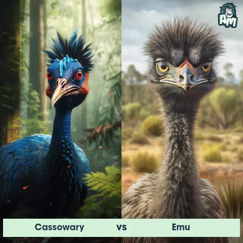 Cassowary vs Emu - Animal Matchup