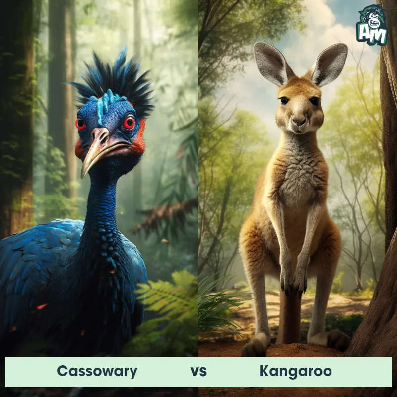 Cassowary vs Kangaroo - Animal Matchup