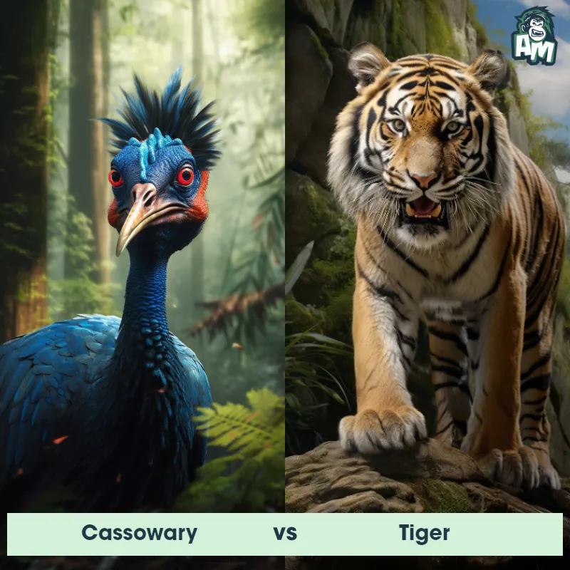 Cassowary vs Tiger - Animal Matchup