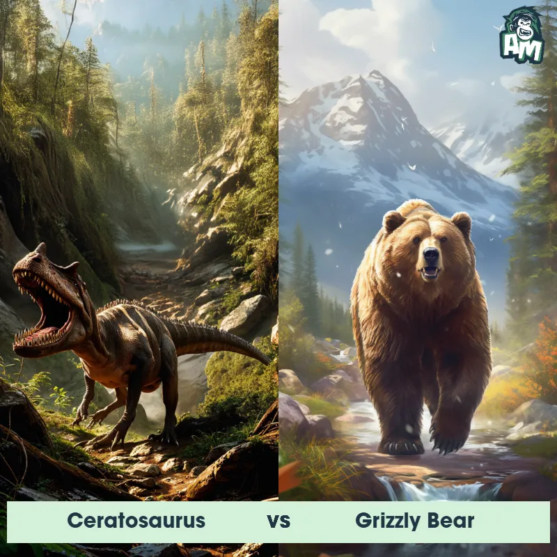 Ceratosaurus vs Grizzly Bear - Animal Matchup