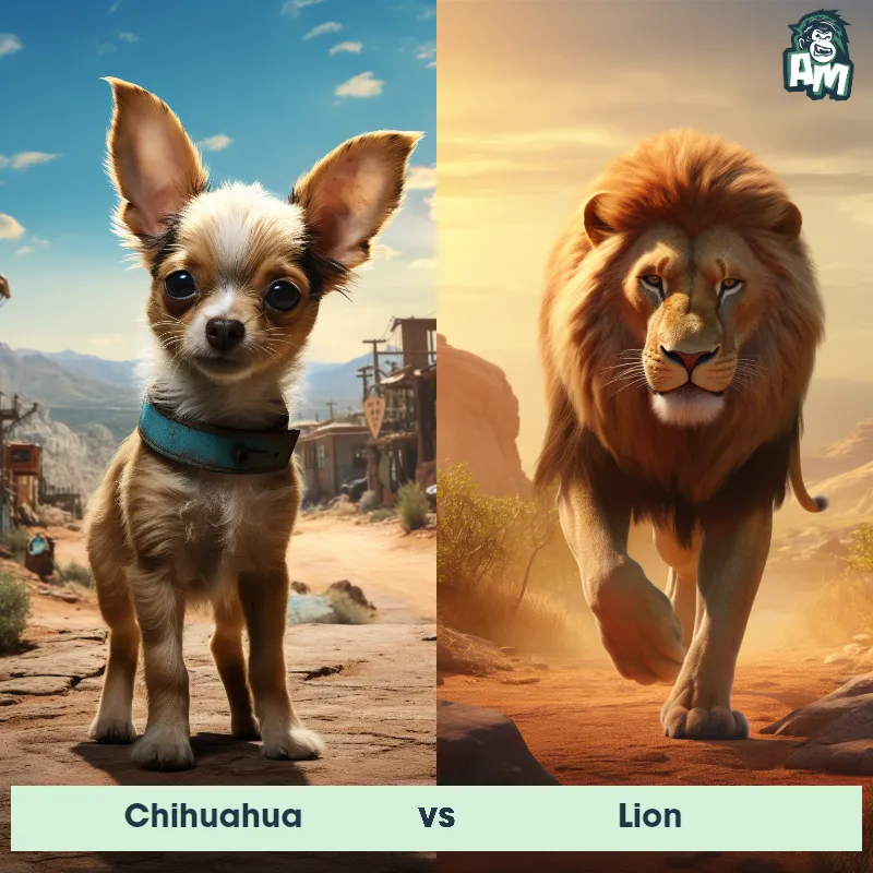 Chihuahua vs Lion - Animal Matchup