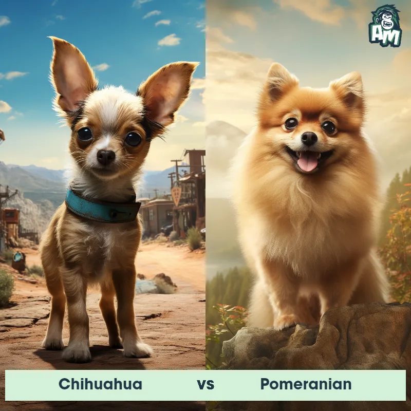 Chihuahua vs Pomeranian - Animal Matchup